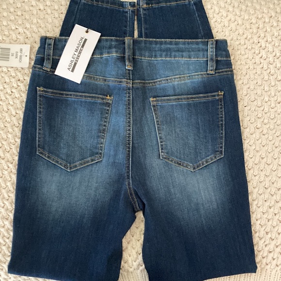 🎊HP🎊SOFT Curvy Ankle Katalina High Rise Indigo Blue Skinny Jean Ashley Mason - Picture 3 of 8